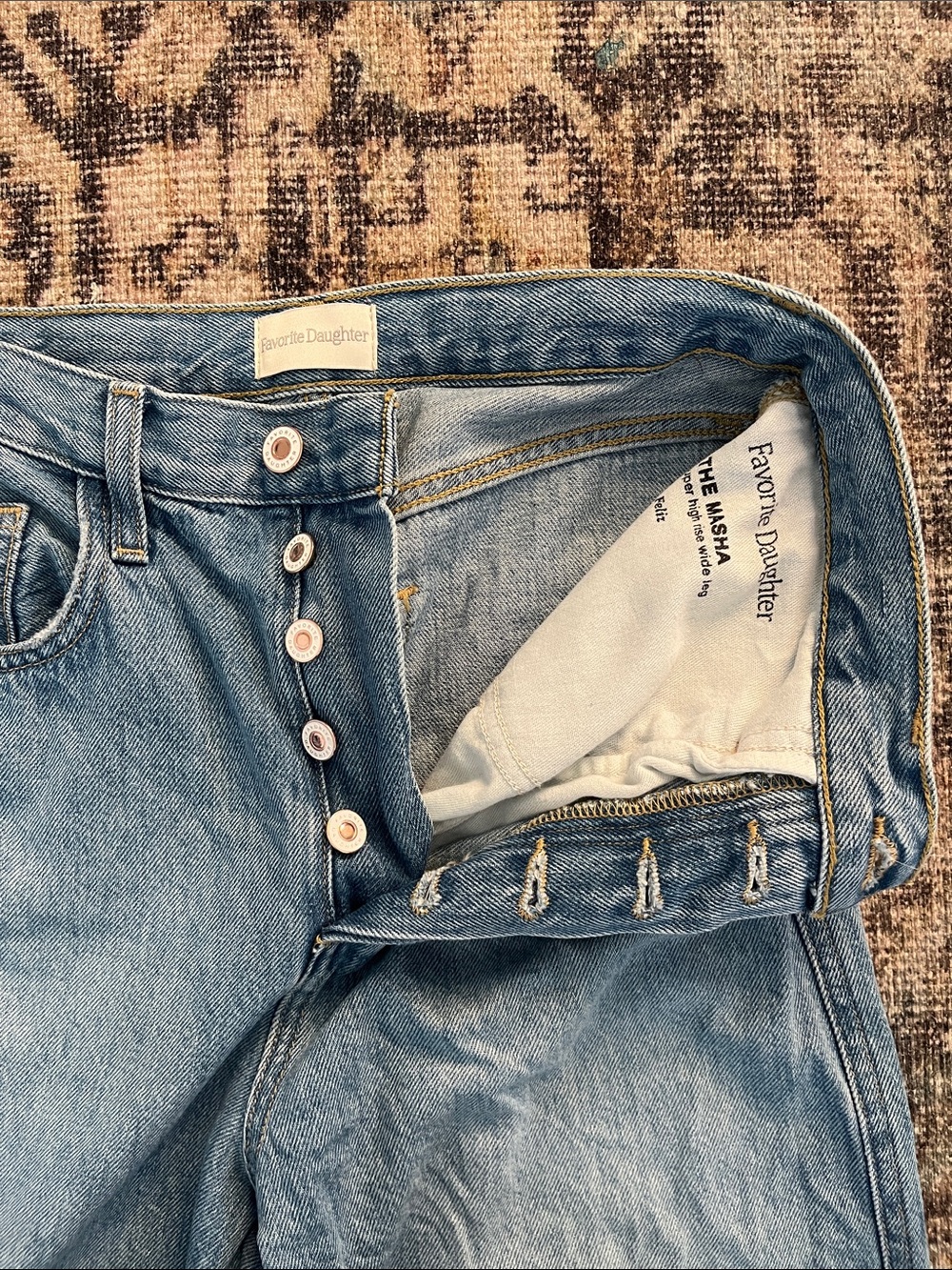 Favorite Daughter The Masha Super High Waist Wide Leg Jeans - Picture 4 of 5